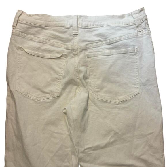 Madewell The Perfect Vintage Wide-Leg Crop Jean Tile White Size 32 - Picture 8 of 8